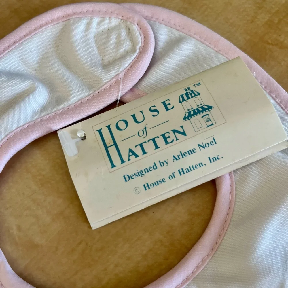 House of Hatten girl baby bib